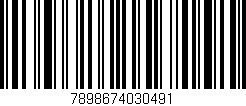 Código de barras (EAN, GTIN, SKU, ISBN): '7898674030491'
