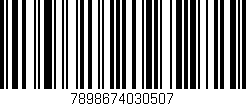 Código de barras (EAN, GTIN, SKU, ISBN): '7898674030507'