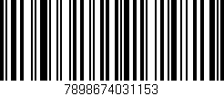 Código de barras (EAN, GTIN, SKU, ISBN): '7898674031153'