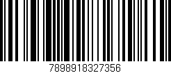 Código de barras (EAN, GTIN, SKU, ISBN): '7898918327356'