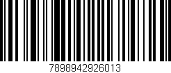 Código de barras (EAN, GTIN, SKU, ISBN): '7898942926013'