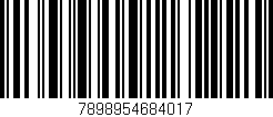 Código de barras (EAN, GTIN, SKU, ISBN): '7898954684017'