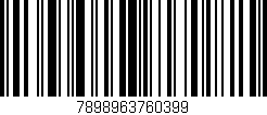 Código de barras (EAN, GTIN, SKU, ISBN): '7898963760399'