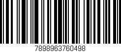 Código de barras (EAN, GTIN, SKU, ISBN): '7898963760498'