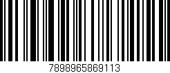 Código de barras (EAN, GTIN, SKU, ISBN): '7898965869113'