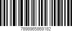 Código de barras (EAN, GTIN, SKU, ISBN): '7898965869182'