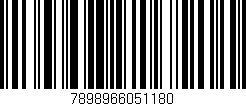 Código de barras (EAN, GTIN, SKU, ISBN): '7898966051180'