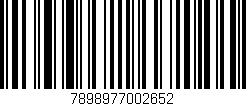Código de barras (EAN, GTIN, SKU, ISBN): '7898977002652'