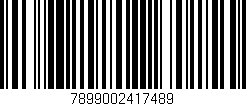 Código de barras (EAN, GTIN, SKU, ISBN): '7899002417489'
