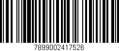 Código de barras (EAN, GTIN, SKU, ISBN): '7899002417526'