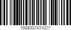 Código de barras (EAN, GTIN, SKU, ISBN): '7899002431027'
