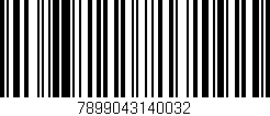 Código de barras (EAN, GTIN, SKU, ISBN): '7899043140032'