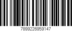 Código de barras (EAN, GTIN, SKU, ISBN): '7899226959147'