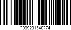 Código de barras (EAN, GTIN, SKU, ISBN): '7899231540774'