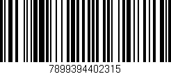 Código de barras (EAN, GTIN, SKU, ISBN): '7899394402315'