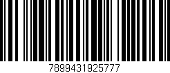 Código de barras (EAN, GTIN, SKU, ISBN): '7899431925777'