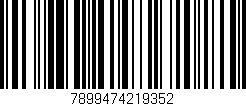 Código de barras (EAN, GTIN, SKU, ISBN): '7899474219352'