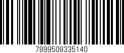 Código de barras (EAN, GTIN, SKU, ISBN): '7899508335140'
