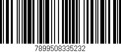 Código de barras (EAN, GTIN, SKU, ISBN): '7899508335232'