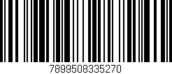 Código de barras (EAN, GTIN, SKU, ISBN): '7899508335270'