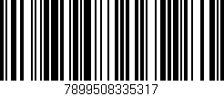 Código de barras (EAN, GTIN, SKU, ISBN): '7899508335317'