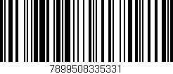 Código de barras (EAN, GTIN, SKU, ISBN): '7899508335331'