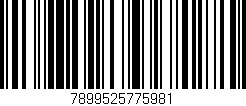 Código de barras (EAN, GTIN, SKU, ISBN): '7899525775981'
