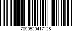 Código de barras (EAN, GTIN, SKU, ISBN): '7899533417125'