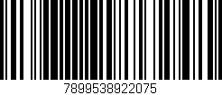 Código de barras (EAN, GTIN, SKU, ISBN): '7899538922075'