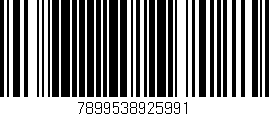 Código de barras (EAN, GTIN, SKU, ISBN): '7899538925991'