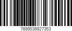 Código de barras (EAN, GTIN, SKU, ISBN): '7899538927353'