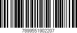 Código de barras (EAN, GTIN, SKU, ISBN): '7899551902207'