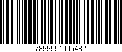 Código de barras (EAN, GTIN, SKU, ISBN): '7899551905482'