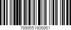 Código de barras (EAN, GTIN, SKU, ISBN): '7899551906861'