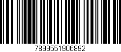 Código de barras (EAN, GTIN, SKU, ISBN): '7899551906892'