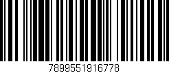 Código de barras (EAN, GTIN, SKU, ISBN): '7899551916778'