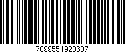 Código de barras (EAN, GTIN, SKU, ISBN): '7899551920607'