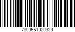 Código de barras (EAN, GTIN, SKU, ISBN): '7899551920638'