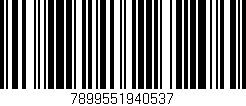 Código de barras (EAN, GTIN, SKU, ISBN): '7899551940537'