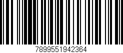 Código de barras (EAN, GTIN, SKU, ISBN): '7899551942364'