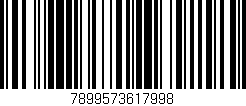 Código de barras (EAN, GTIN, SKU, ISBN): '7899573617998'