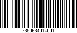 Código de barras (EAN, GTIN, SKU, ISBN): '7899634014001'