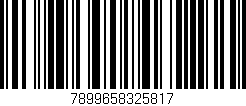 Código de barras (EAN, GTIN, SKU, ISBN): '7899658325817'