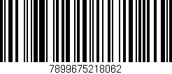 Código de barras (EAN, GTIN, SKU, ISBN): '7899675218062'