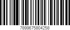 Código de barras (EAN, GTIN, SKU, ISBN): '7899675804258'