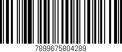 Código de barras (EAN, GTIN, SKU, ISBN): '7899675804289'