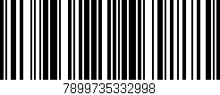 Código de barras (EAN, GTIN, SKU, ISBN): '7899735332998'