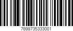 Código de barras (EAN, GTIN, SKU, ISBN): '7899735333001'