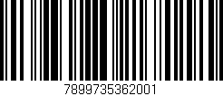 Código de barras (EAN, GTIN, SKU, ISBN): '7899735362001'