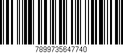 Código de barras (EAN, GTIN, SKU, ISBN): '7899735647740'